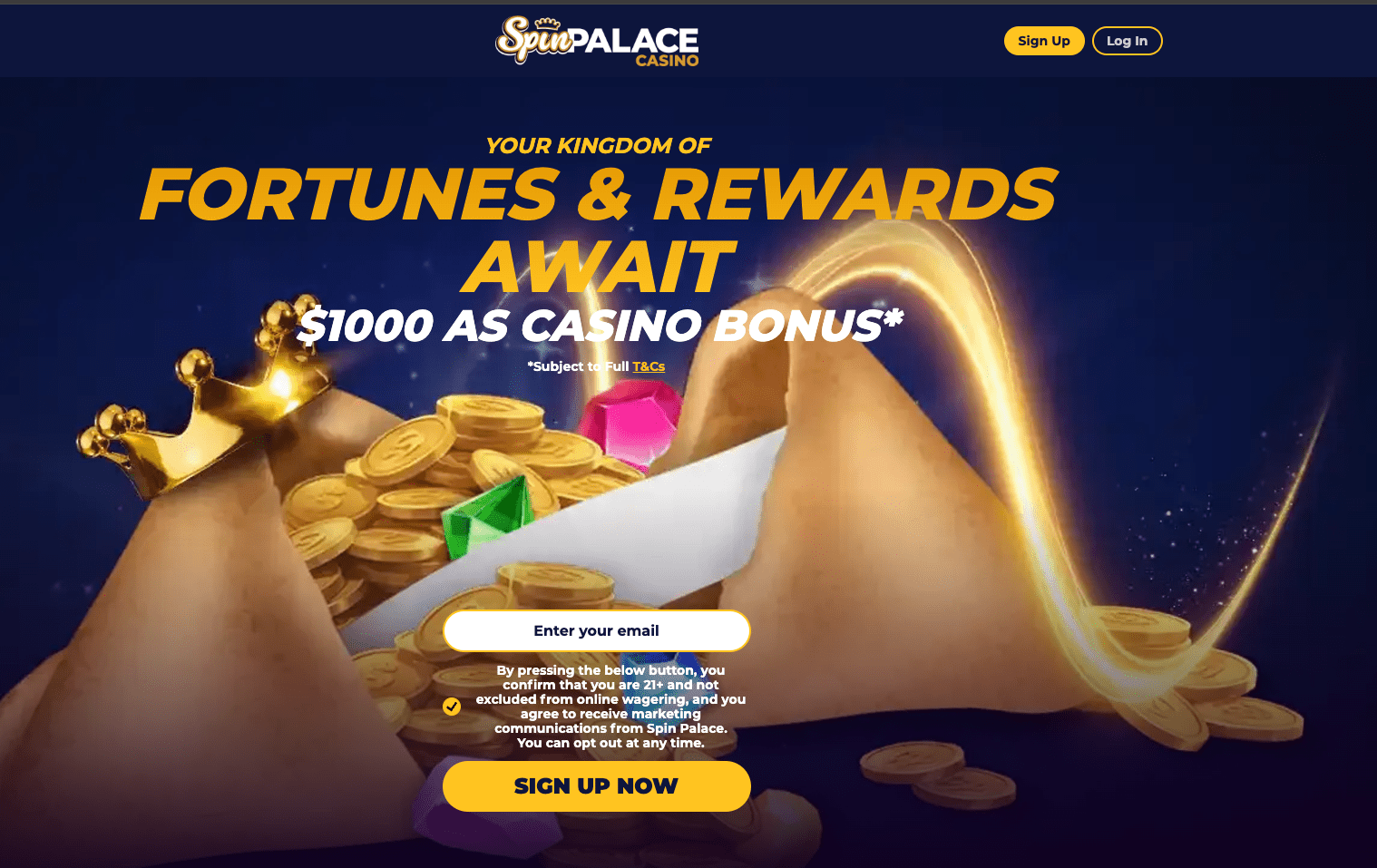 Spin Palace Welcome Bonus